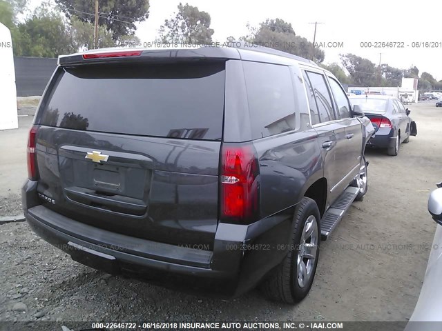 1GNSCBKC4HR232134 - 2017 CHEVROLET TAHOE C1500 LT GRAY photo 4