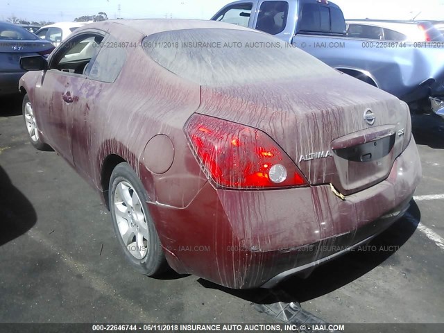 1N4AL24E08C100144 - 2008 NISSAN ALTIMA 2.5S BURGUNDY photo 3