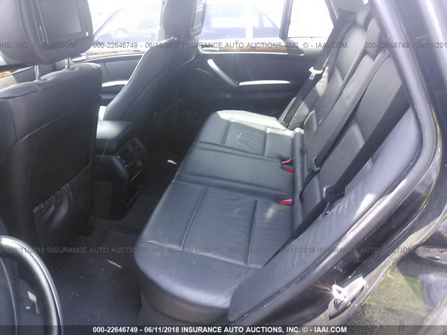 5UXFB53595LV15611 - 2005 BMW X5 4.4I BLACK photo 8