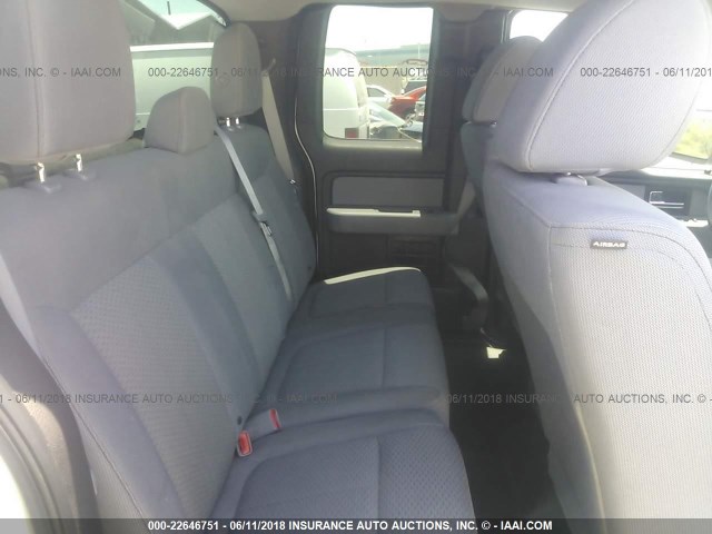 1FTFX1EF9DKD73590 - 2013 FORD F150 SUPER CAB WHITE photo 8