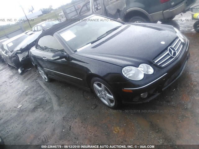 WDBTK75G66T062451 - 2006 MERCEDES-BENZ CLK 500 BLACK photo 1