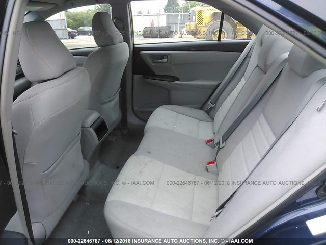 4T1BF1FK0HU685879 - 2017 TOYOTA CAMRY LE/XLE/SE/XSE BLUE photo 8