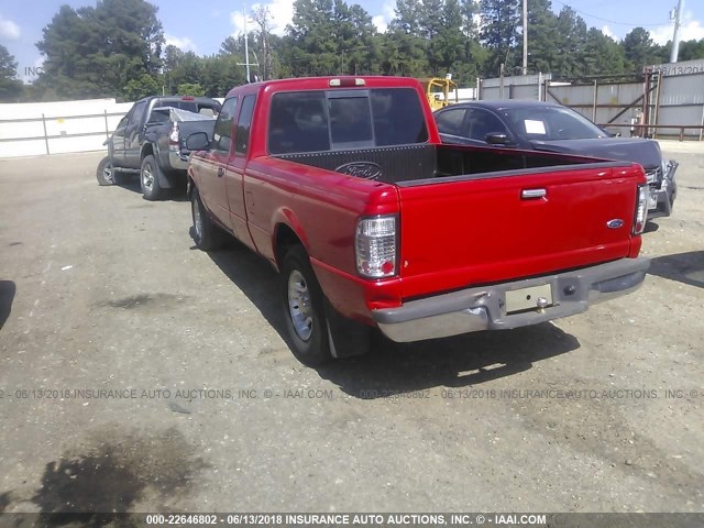 1FTYR14U01PA86835 - 2001 FORD RANGER SUPER CAB RED photo 3