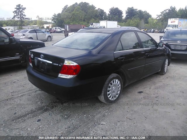 4T1BE32K75U081374 - 2005 TOYOTA CAMRY LE/XLE/SE 黑色 照片 4