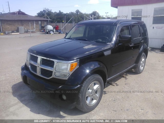 1D8GU58K37W609128 - 2007 DODGE NITRO SLT BLACK photo 2