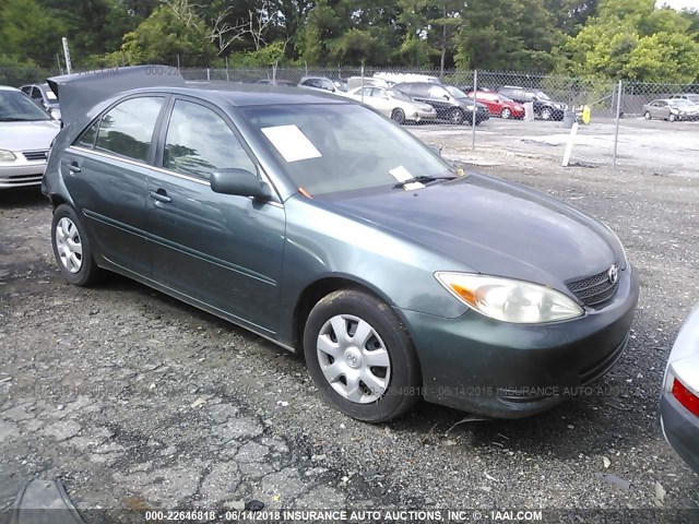 4T1BE32K12U507698 - 2002 TOYOTA CAMRY LE/XLE/SE მწვანე ფოტო 1