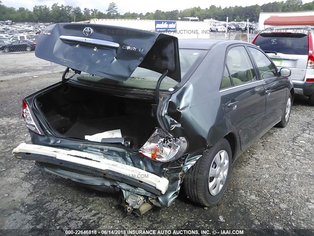 4T1BE32K12U507698 - 2002 TOYOTA CAMRY LE/XLE/SE მწვანე ფოტო 4