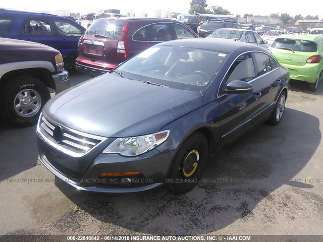 WVWHN7AN1AE534507 - 2010 VOLKSWAGEN CC LUXURY BLUE photo 2