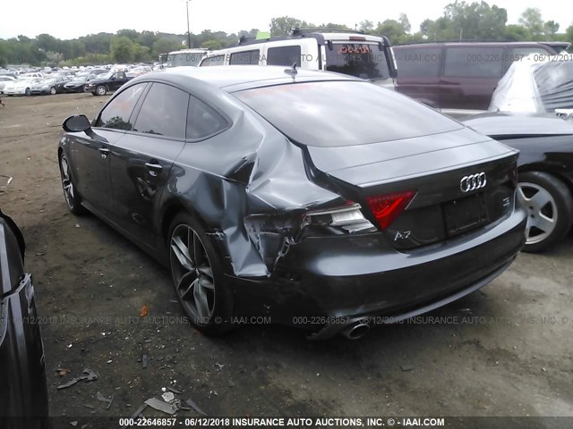 WAU2MAFC5EN062876 - 2014 AUDI A7 PRESTIGE GRAY photo 3