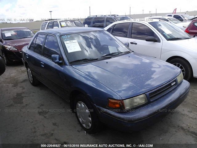 JM1BG2266M0269885 - 1991 MAZDA PROTEGE LX BLUE photo 1