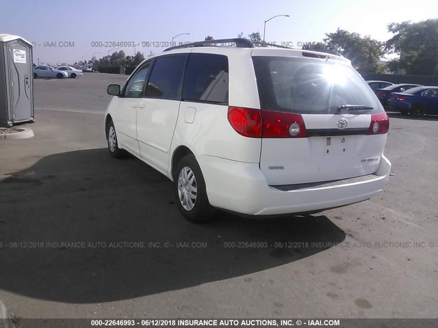 5TDZA23C06S415699 - 2006 TOYOTA SIENNA CE/LE WHITE photo 3