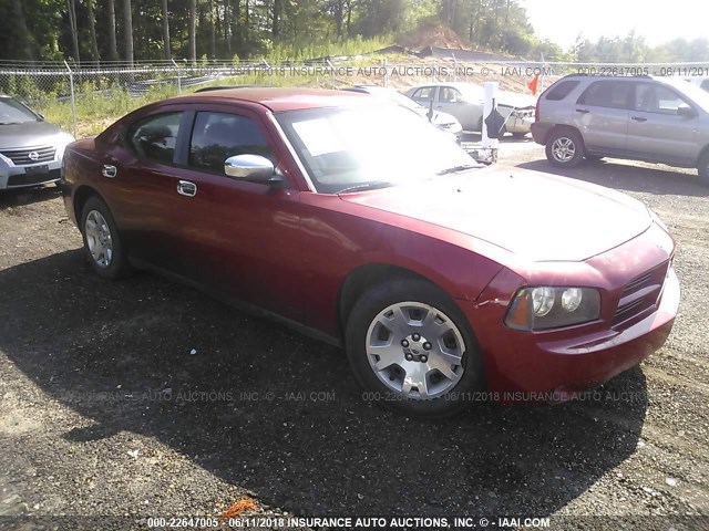 2B3KA43R07H779169 - 2007 DODGE CHARGER SE/SXT RED photo 1