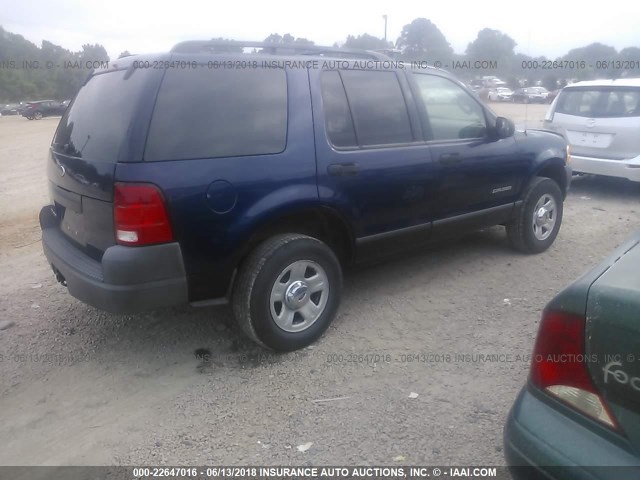 1FMZU62K84UA12985 - 2004 FORD EXPLORER XLS/XLS SPORT Dark Blue photo 4