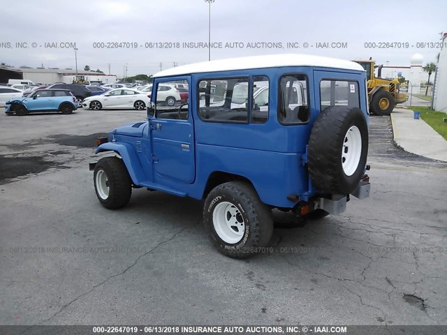 FJ40921380 - 1980 TOYOTA LAND CRUISER FJ40 BLUE photo 3