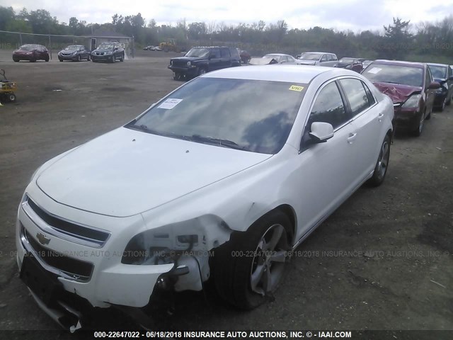 1G1ZC5E18BF305008 - 2011 CHEVROLET MALIBU 1LT WHITE photo 2