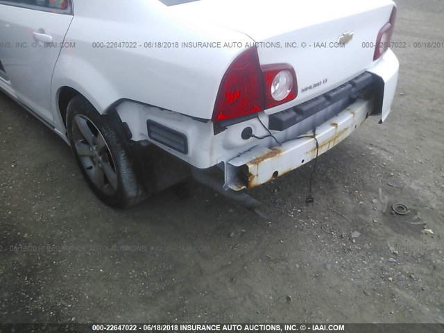 1G1ZC5E18BF305008 - 2011 CHEVROLET MALIBU 1LT WHITE photo 6