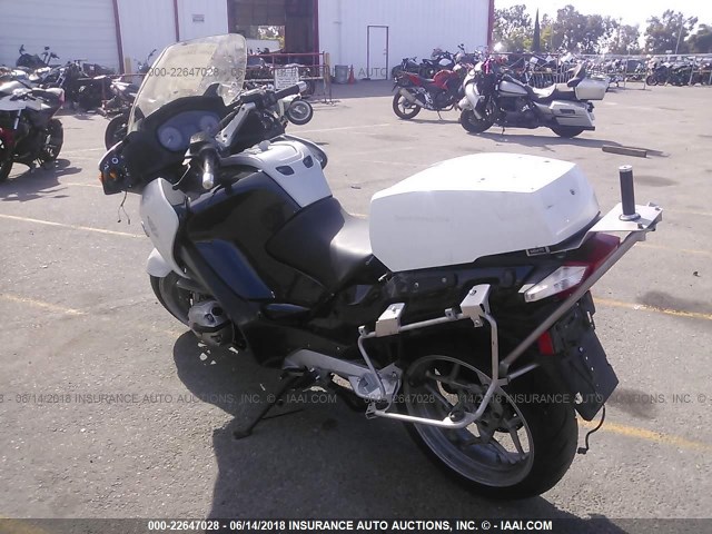 WB10388058ZT12488 - 2008 BMW R1200 RT WHITE photo 3