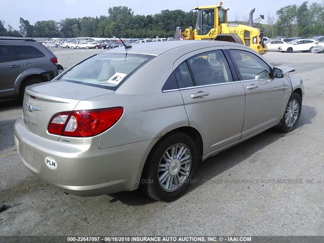 1C3LC56K38N214459 - 2008 CHRYSLER SEBRING TOURING GOLD photo 4