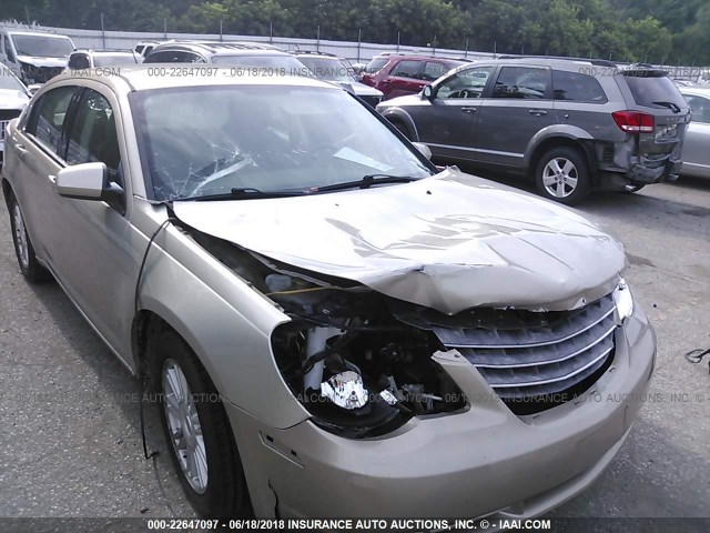 1C3LC56K38N214459 - 2008 CHRYSLER SEBRING TOURING GOLD photo 6