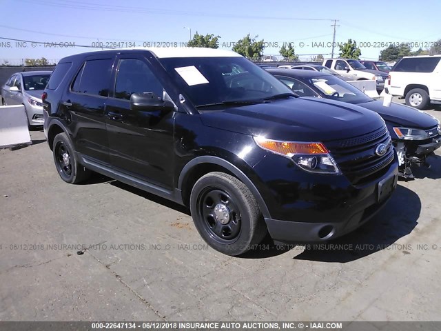 1FM5K8AR1DGC53879 - 2013 FORD EXPLORER POLICE INTERCEPTOR BLACK photo 1