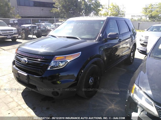 1FM5K8AR1DGC53879 - 2013 FORD EXPLORER POLICE INTERCEPTOR BLACK photo 2