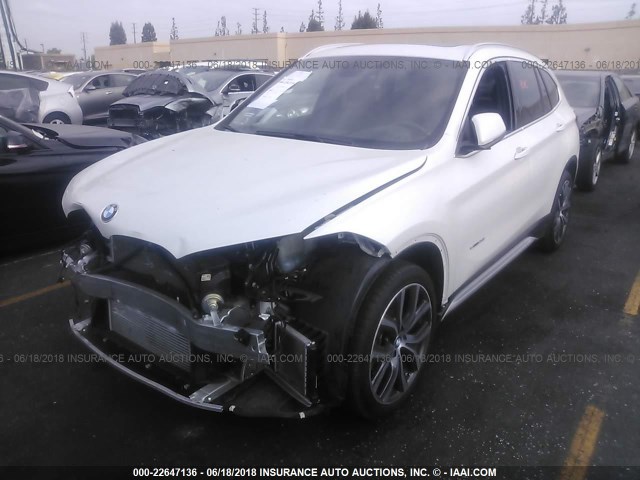 WBXHU7C32H5H34780 - 2017 BMW X1 SDRIVE28I WHITE photo 2