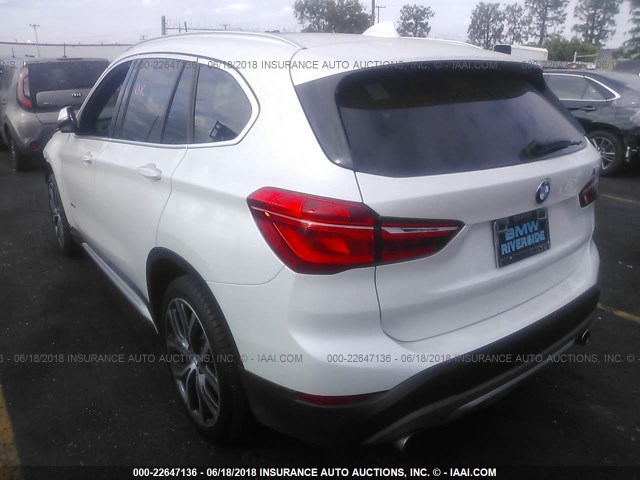 WBXHU7C32H5H34780 - 2017 BMW X1 SDRIVE28I WHITE photo 3