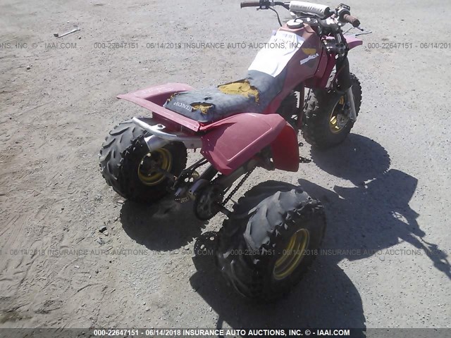 JH3TB0603EC302843 - 1984 HONDA ATC250 R RED photo 4