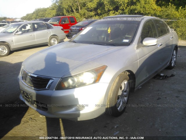 1HGCP36819A006115 - 2009 HONDA ACCORD EXL SILVER photo 2