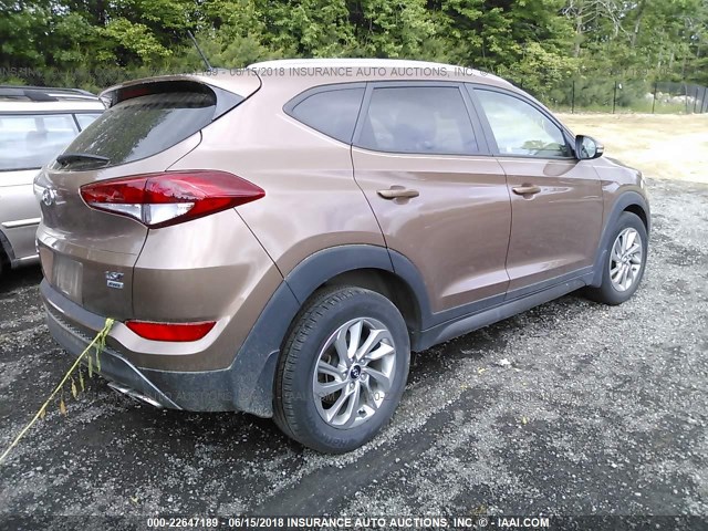 KM8J3CA21GU141901 - 2016 HYUNDAI TUCSON LIMITED/SPORT AND ECO/SE BROWN photo 4