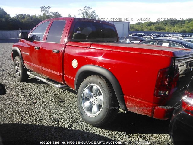 1D7HU18D35S202434 - 2005 DODGE RAM 1500 ST/SLT RED photo 3