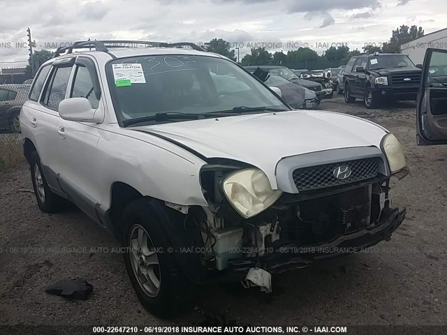 KM8SC73E24U770985 - 2004 HYUNDAI SANTA FE GLS/LX WHITE photo 1