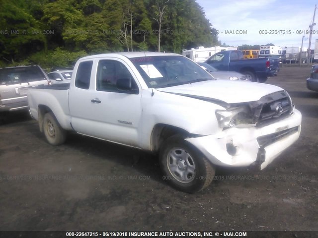 5TETX4CN1AZ687627 - 2010 TOYOTA TACOMA ACCESS CAB Weiß Foto 1