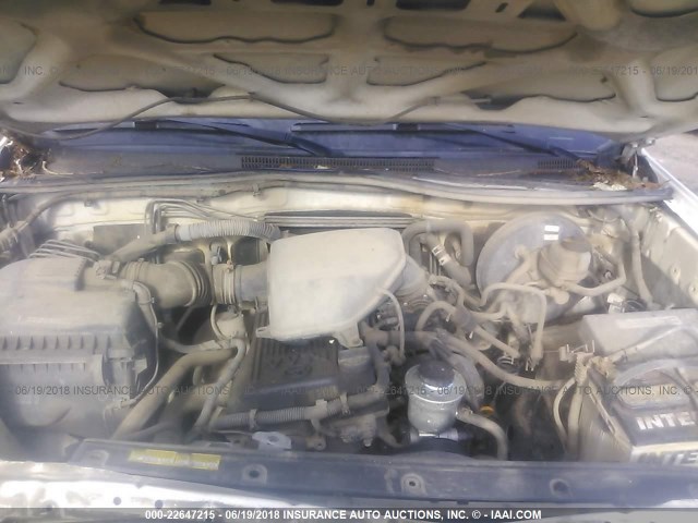 5TETX4CN1AZ687627 - 2010 TOYOTA TACOMA ACCESS CAB Weiß Foto 10