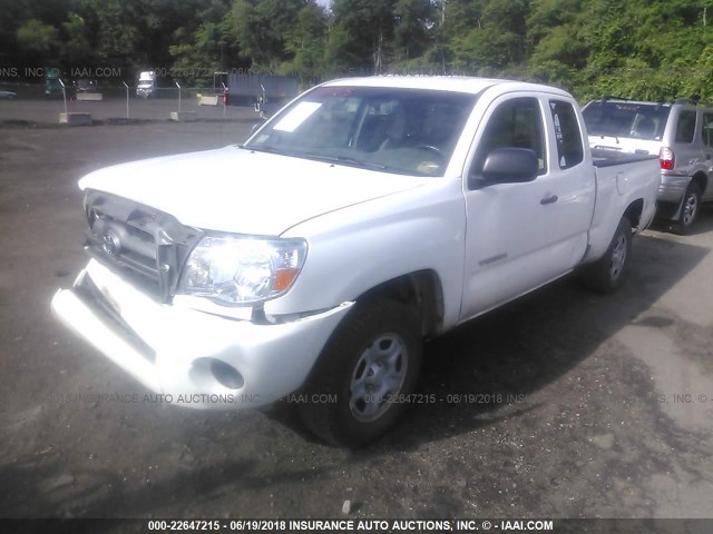 5TETX4CN1AZ687627 - 2010 TOYOTA TACOMA ACCESS CAB Weiß Foto 2