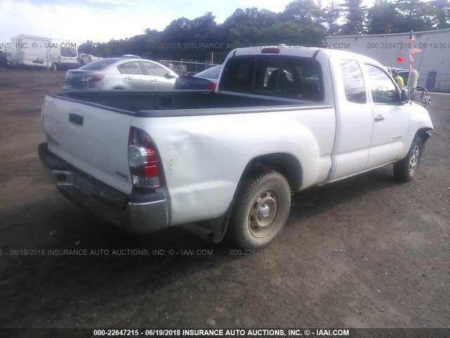 5TETX4CN1AZ687627 - 2010 TOYOTA TACOMA ACCESS CAB Weiß Foto 4