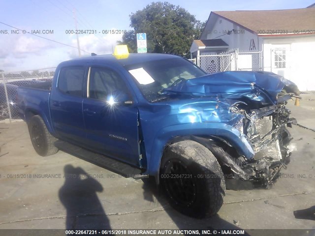 5TFAZ5CN5GX011527 - 2016 TOYOTA TACOMA DBL CAB/SR5/TRD SPORT/OR BLUE photo 1