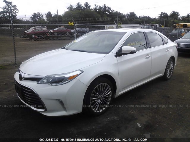 4T1BK1EB5GU228030 - 2016 TOYOTA AVALON XLE PLUS/PREMIUM/TOUR/LTD WHITE photo 2