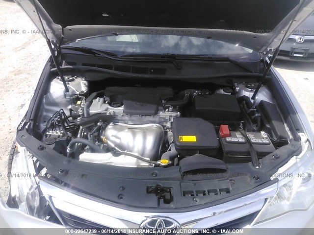 4T4BF1FK2DR312875 - 2013 TOYOTA CAMRY L/SE/LE/XLE 银色 照片 10