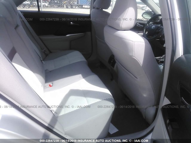 4T4BF1FK2DR312875 - 2013 TOYOTA CAMRY L/SE/LE/XLE SILVER photo 8