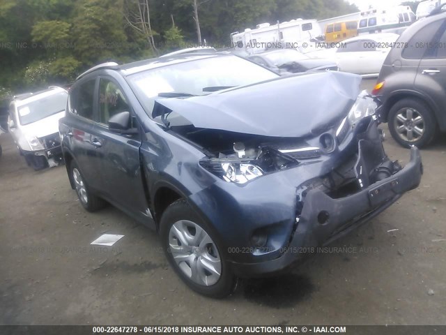 JTMBFREV5ED064311 - 2014 TOYOTA RAV4 LE BLUE photo 1