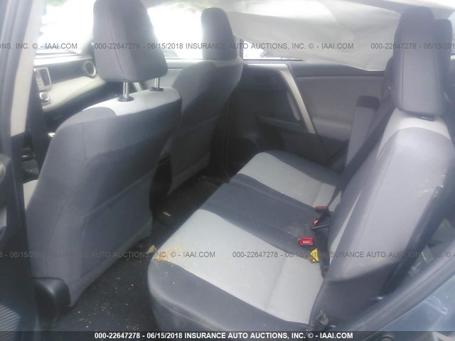 JTMBFREV5ED064311 - 2014 TOYOTA RAV4 LE BLUE photo 8