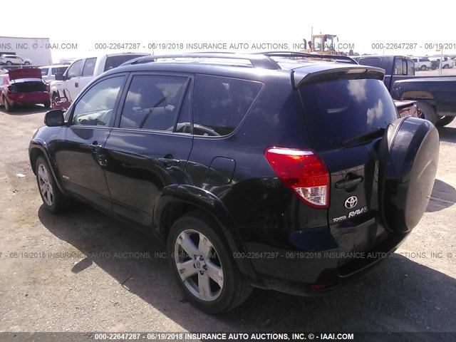 JTMZD32V665022179 - 2006 TOYOTA RAV4 SPORT BLACK photo 3