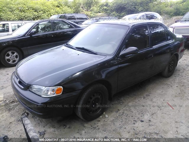 2T1BR12E9XC102538 - 1999 TOYOTA COROLLA VE/CE/LE BLACK photo 2