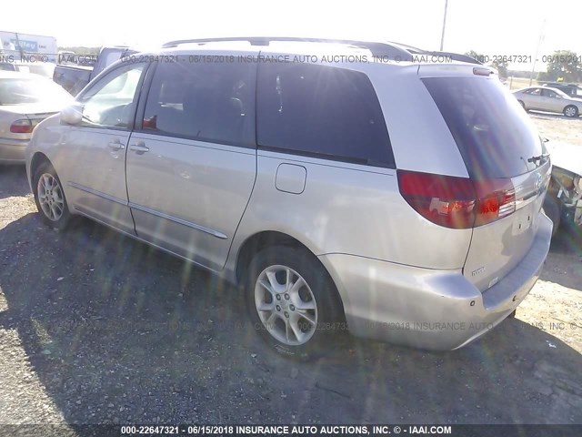 5TDBA22C25S047172 - 2005 TOYOTA SIENNA XLE/XLE LIMITED SILVER photo 3