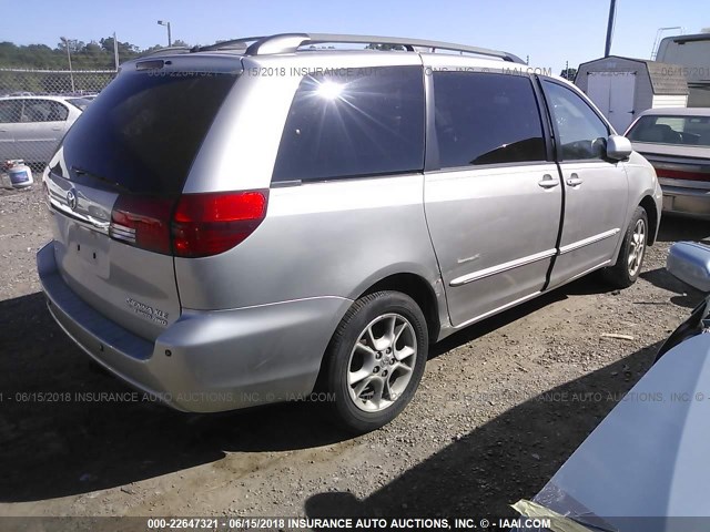 5TDBA22C25S047172 - 2005 TOYOTA SIENNA XLE/XLE LIMITED SILVER photo 4