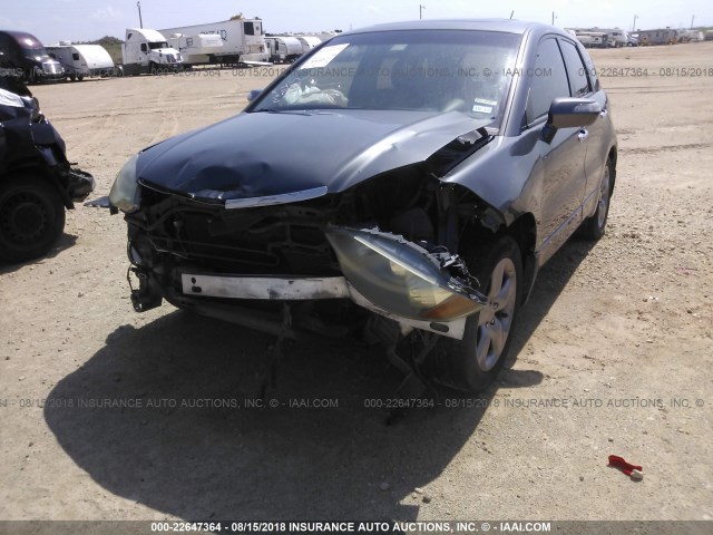 5J8TB18568A006941 - 2008 ACURA RDX TECHNOLOGY GRAY photo 6