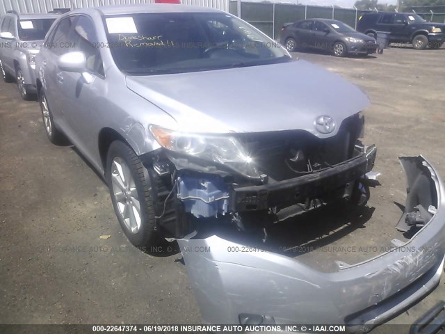 4T3BA3BB4AU009481 - 2010 TOYOTA VENZA SILVER photo 1