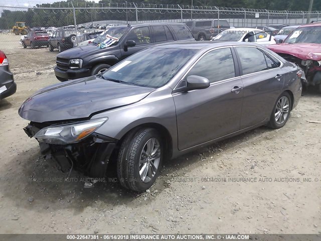 4T1BF1FK1HU443019 - 2017 TOYOTA CAMRY LE/XLE/SE/XSE GRAY photo 2