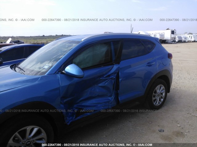 KM8J33A40GU209557 - 2016 HYUNDAI TUCSON LIMITED/SPORT AND ECO/SE BLUE photo 6